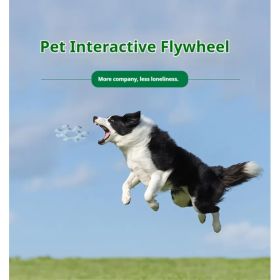 Pet Interactive Flywheel,Dog Frisbee Toy,Fun Interactions Buildstronger Bonds (Option: MacaroonGreen)
